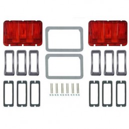 Kit lampă spate rame, garnituri, sticlă 67