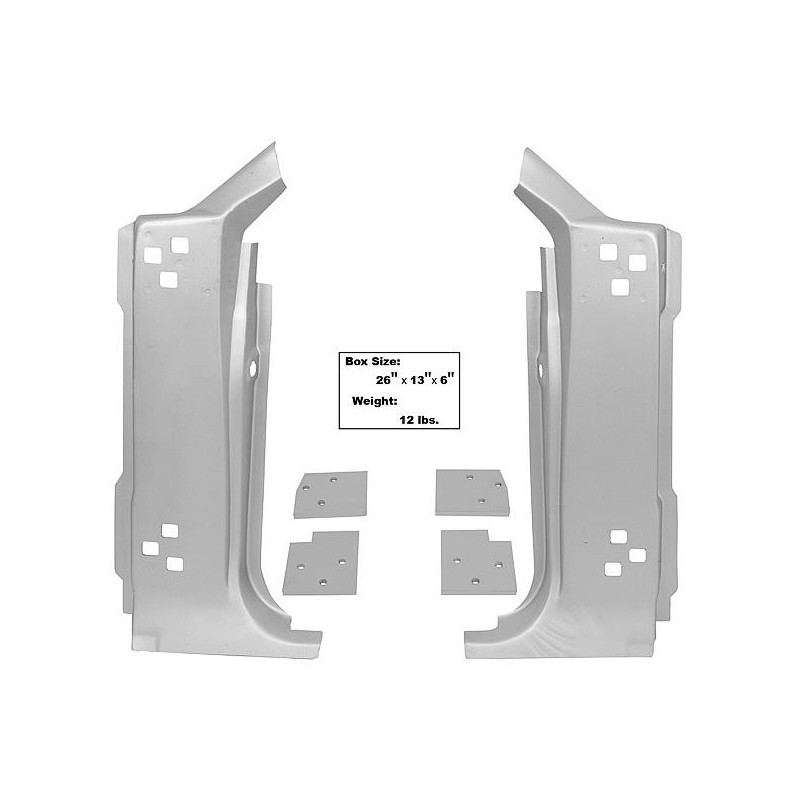 Montanți A inferiori, set 67-68 Weld Thru Primer Montanți A inferiori, set 67-68 Weld Thru Primer