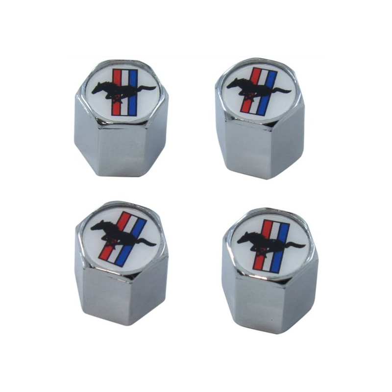 Capace pentru supape cu logo, 4 buc. 64-73 Capace pentru supape cu logo, 4 buc. 64-73
