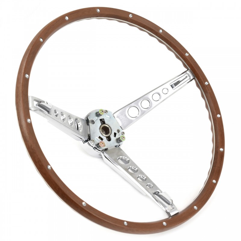 Volan din lemn Pony, complet 65-66 Volan din lemn Pony, complet 65-66