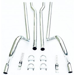 Țevi de eșapament din oțel inoxidabil, set de 2" 464-70