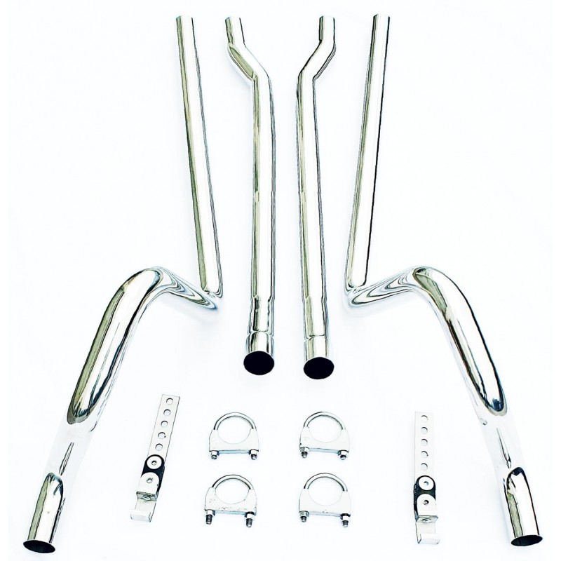 Țevi de eșapament din oțel inoxidabil, set de 2" 464-70 Țevi de eșapament din oțel inoxidabil, set de 2" 464-70