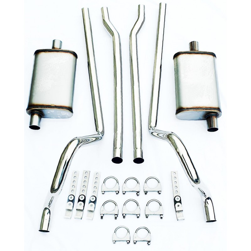 Sistem de evacuare inoxidabil 2" V8 64-70 Sistem de evacuare inoxidabil 2" V8 64-70