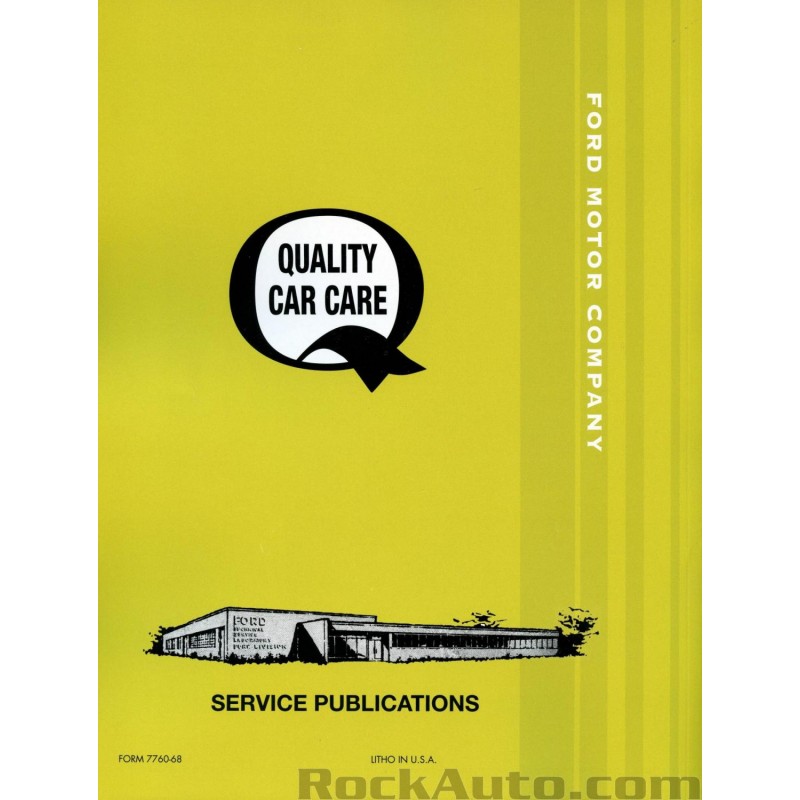 Manual de atelier Mustang 1968