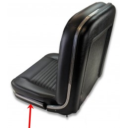 Panouri inferioare Deluxe pentru scaune, negre 67