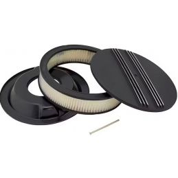 Filtru de aer rotund 14" aluminiu negru