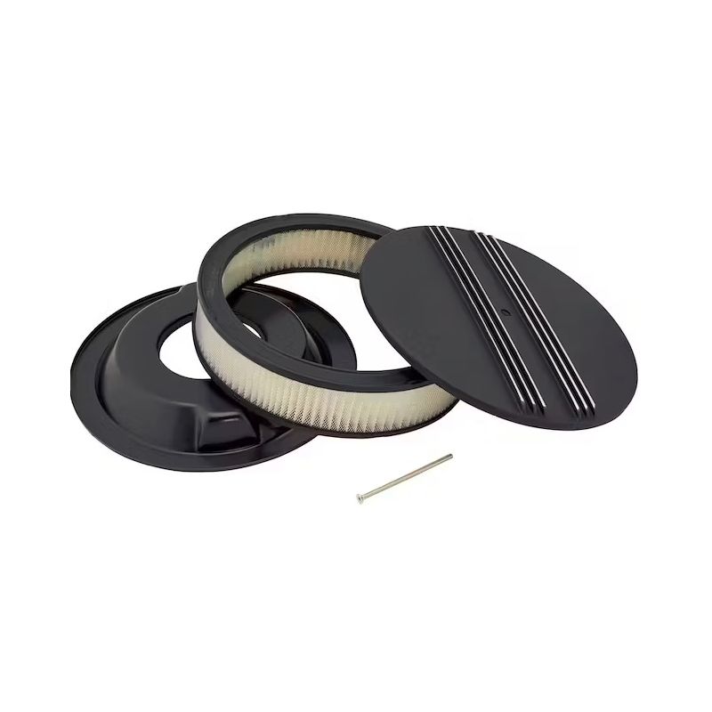 Filtru de aer rotund 14" aluminiu negru