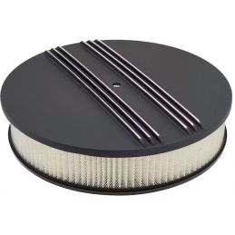 Filtru de aer rotund 14" aluminiu negru