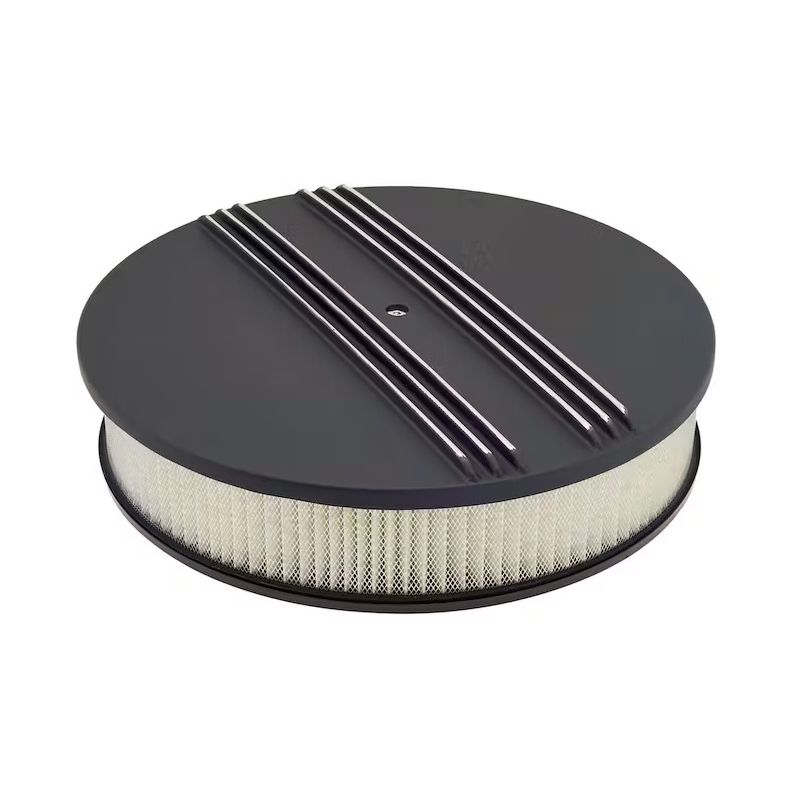 Filtru de aer rotund 14" aluminiu negru Filtru de aer rotund 14" aluminiu negru