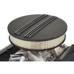 Filtru de aer rotund 14" aluminiu negru