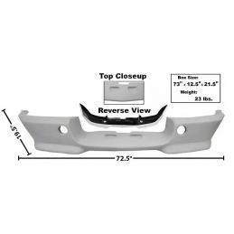 Bara de protecție față Dynacorn Eleanor GT500 Shelby, plastic