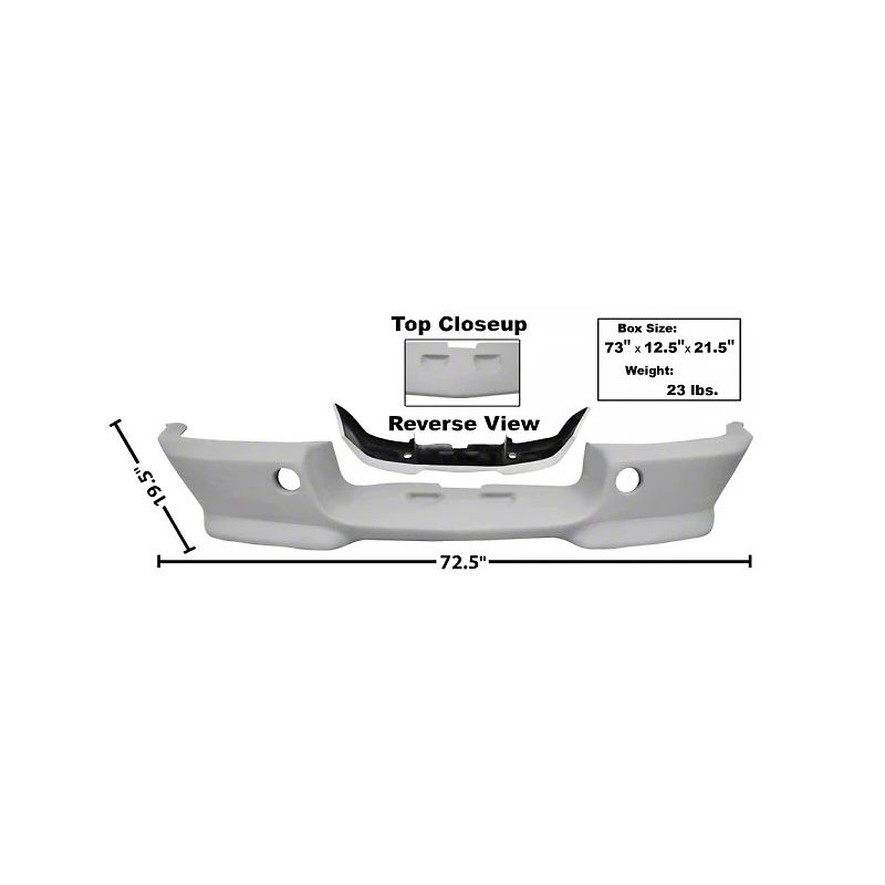 Bara de protecție față Dynacorn Eleanor GT500 Shelby, plastic