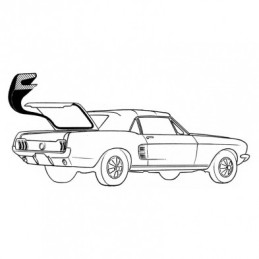 Garnitura portbagaj Coupe și Cabrio 71-73 USA