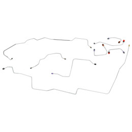 Conducte de frână, oțel, frâne cu disc de putere 8" 68-69