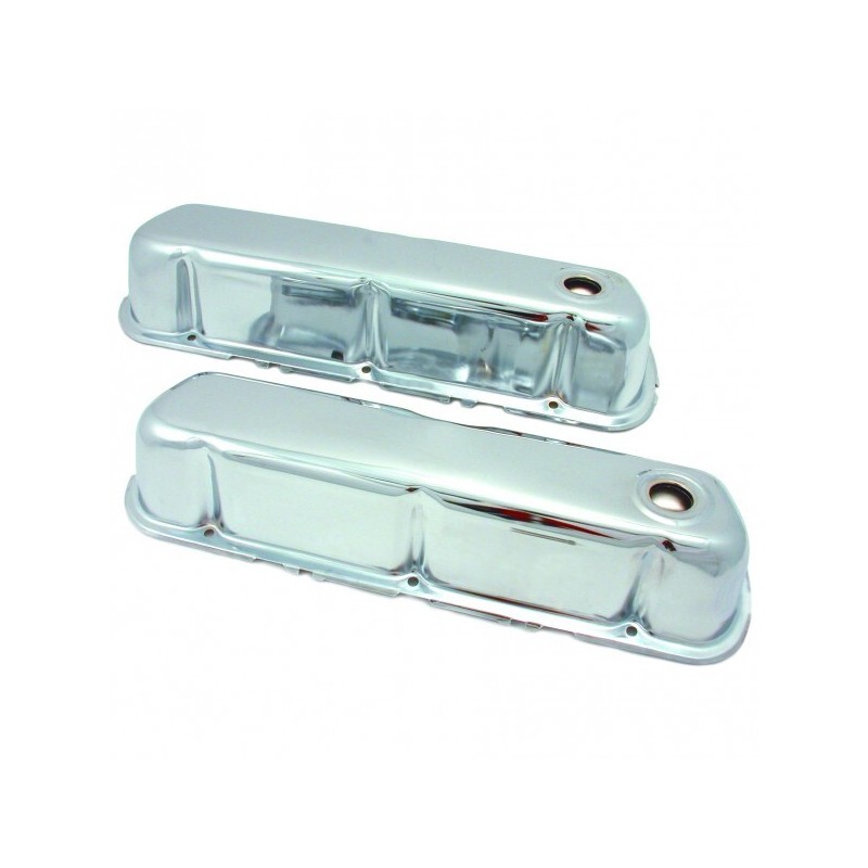 Capace de supape cromate, pereche Small Block 64-73