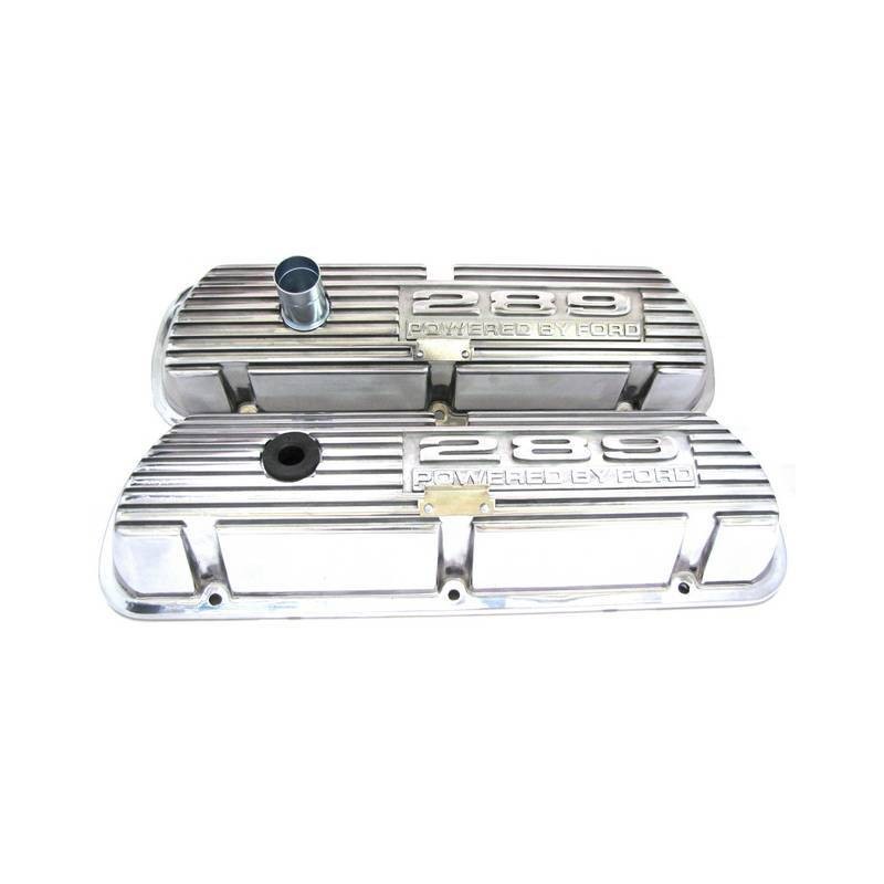 Capace supape 289, aluminiu lustruit 64-68
