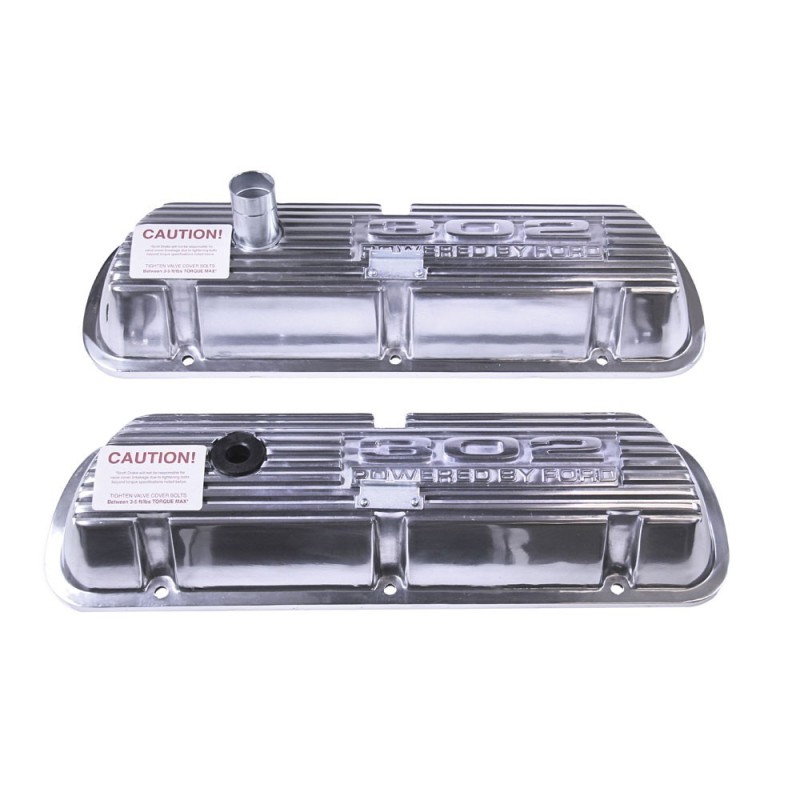 Capace de supape din aluminiu lustruit 302, 64-73