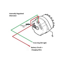 Alternator Ford 100A, regler încorporat 65-73