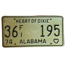 Placă de înmatriculare Alabama