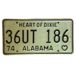 Placă de înmatriculare Alabama