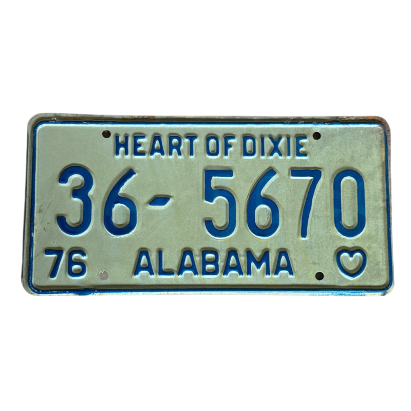 Placă de înmatriculare Alabama
