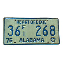 Placă de înmatriculare Alabama