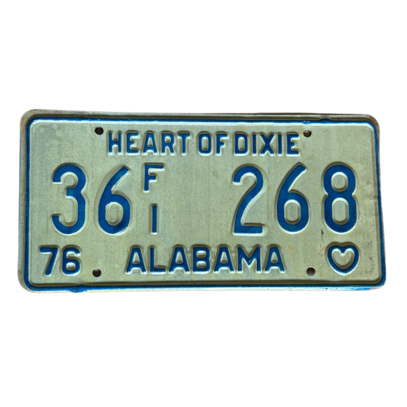 Placă de înmatriculare Alabama