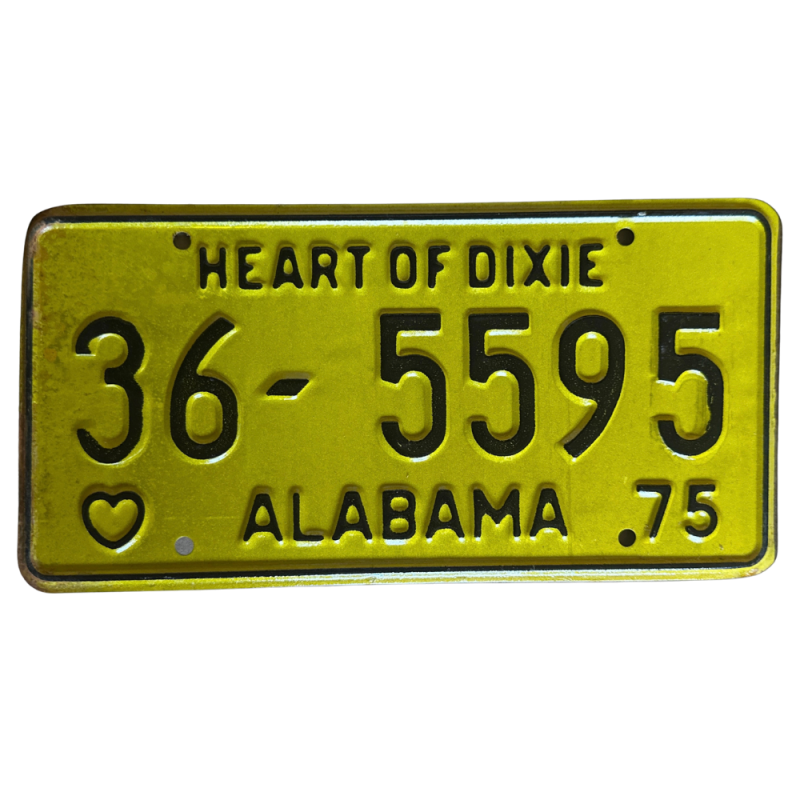 Placă de înmatriculare Alabama