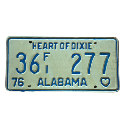 Placă de înmatriculare Alabama