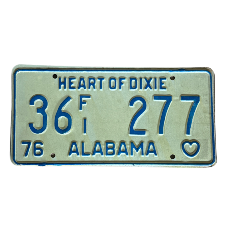 Placă de înmatriculare Alabama