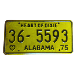 Placă de înmatriculare Alabama