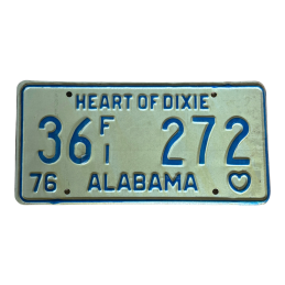 Placă de înmatriculare Alabama