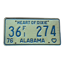 Placă de înmatriculare Alabama