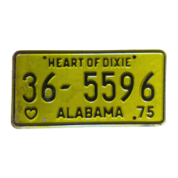 Placă de înmatriculare Alabama