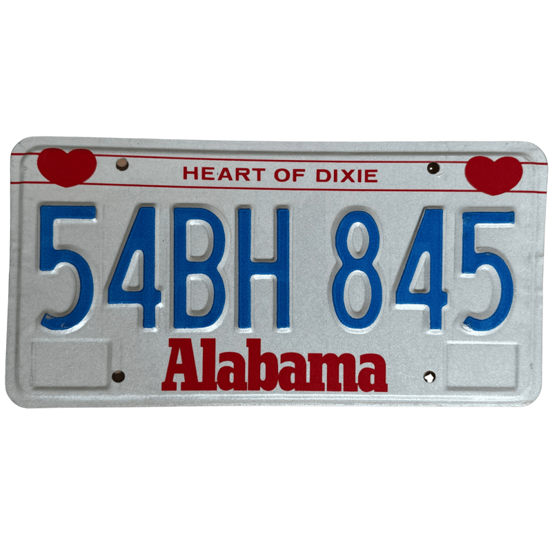 Placă de înmatriculare Alabama