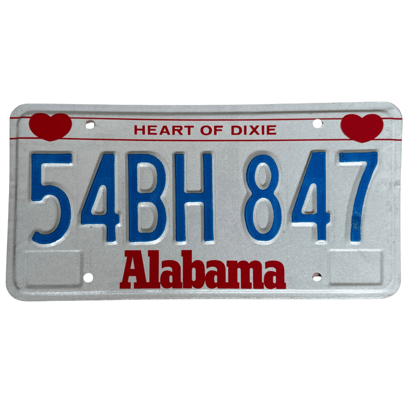 Placă de înmatriculare Alabama