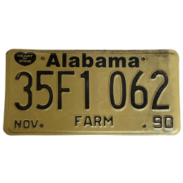 Placă de înmatriculare Alabama