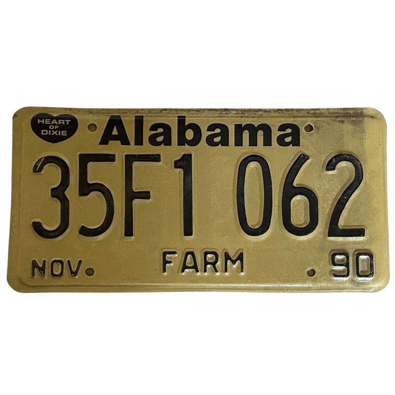 Placă de înmatriculare Alabama