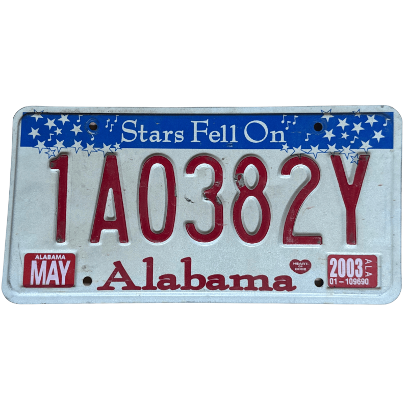 Placă de înmatriculare Alabama