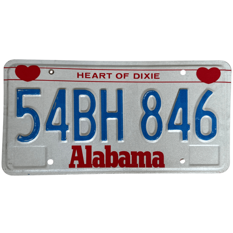 Placă de înmatriculare Alabama