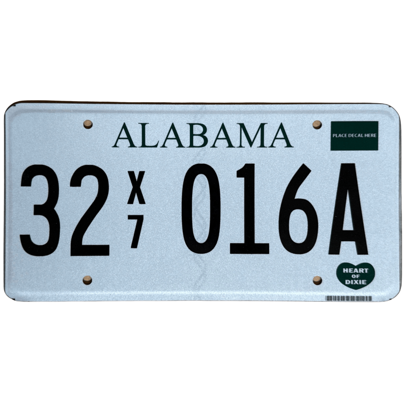 Placă de înmatriculare Alabama