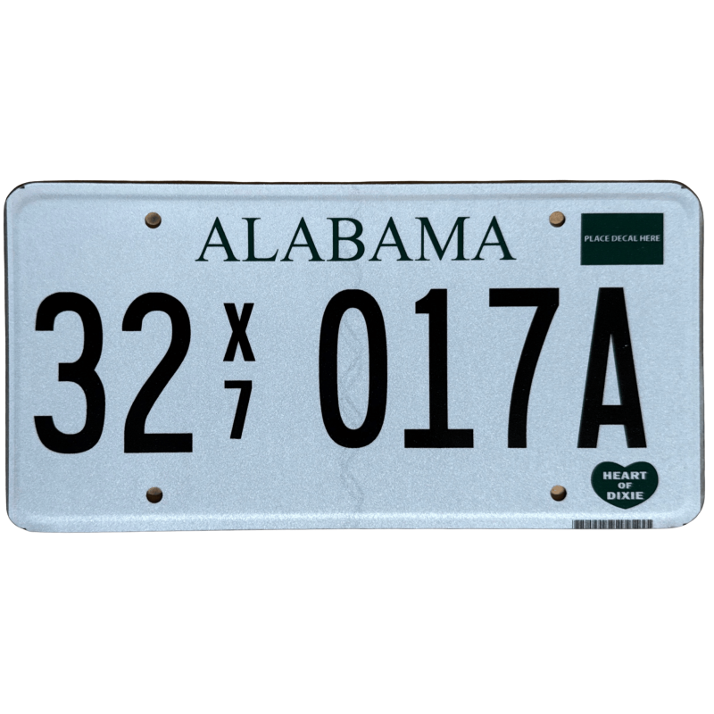 Placă de înmatriculare Alabama
