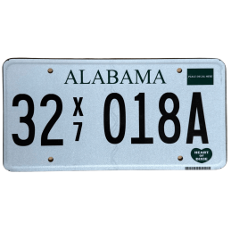 Placă de înmatriculare Alabama