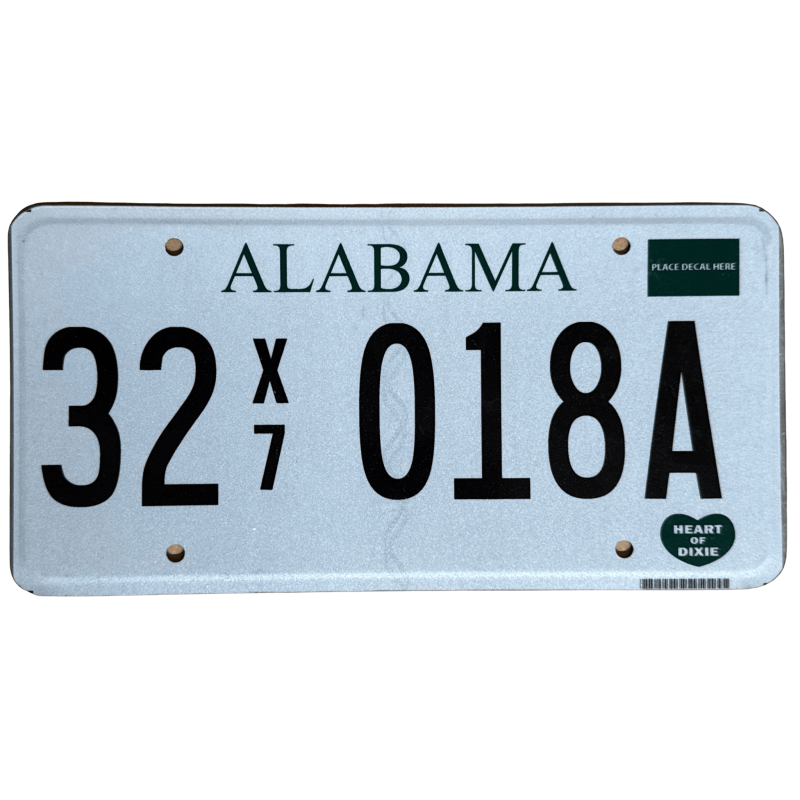 Placă de înmatriculare Alabama