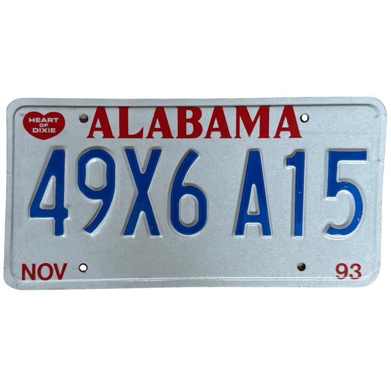 Placă de înmatriculare Alabama Placă de înmatriculare Alabama