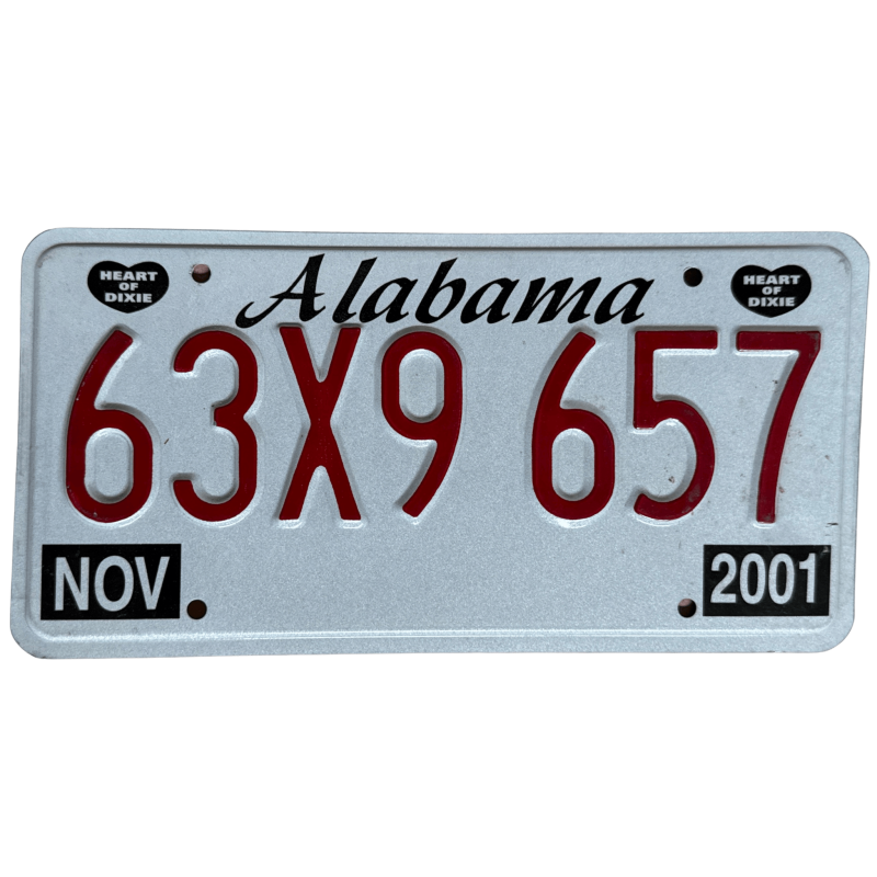 Placă de înmatriculare Alabama
