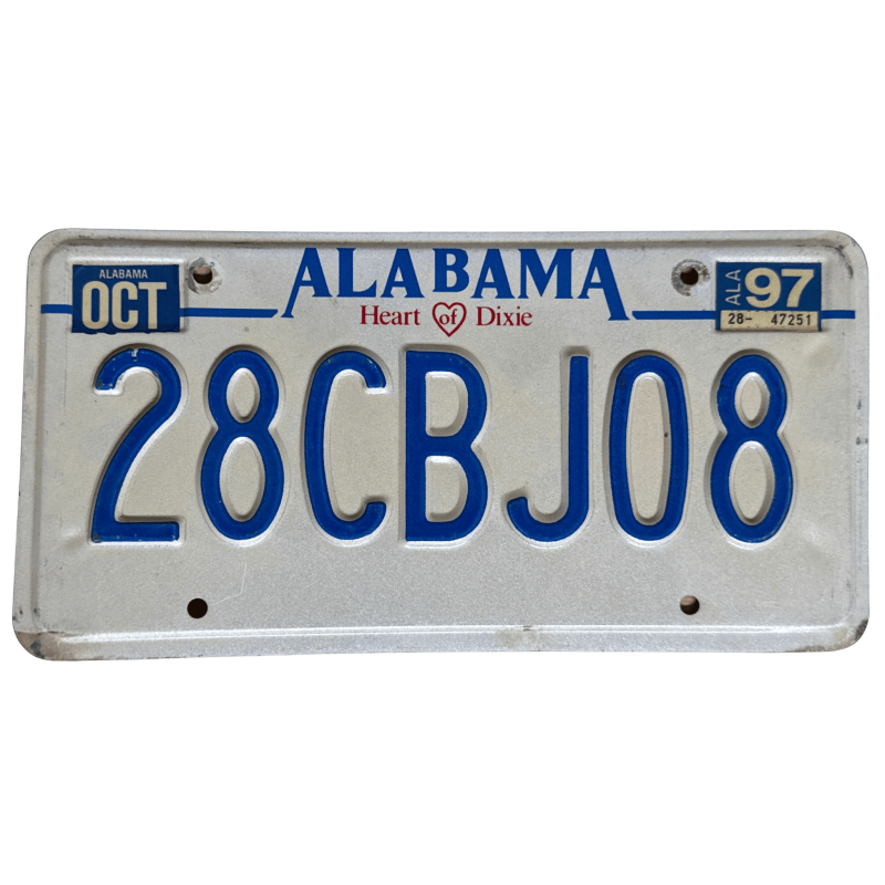 Placă de înmatriculare Alabama