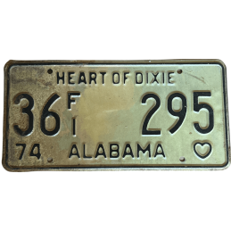 Placă de înmatriculare Alabama