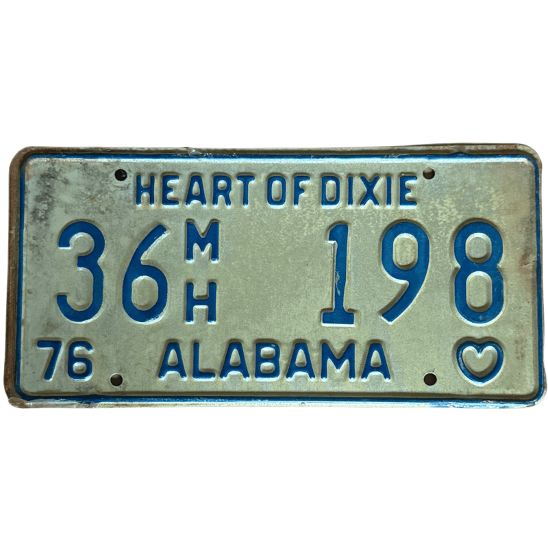 Placă de înmatriculare Alabama