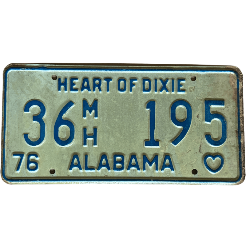 Placă de înmatriculare Alabama